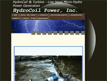 Tablet Screenshot of hydrocoilpower.com